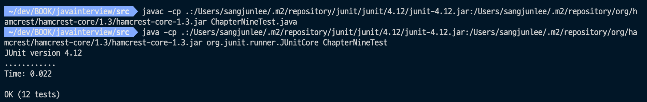 Junit Cli example