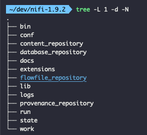 NiFi directory tree